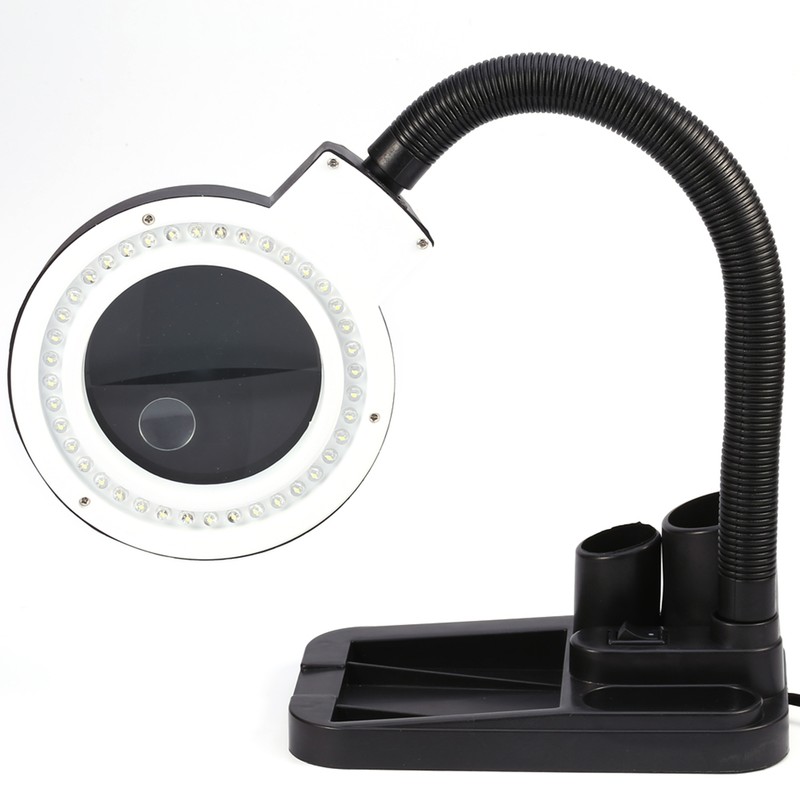 40 LED Illuminated Lighting 5X 10X Stand Magnifier &amp; Desk