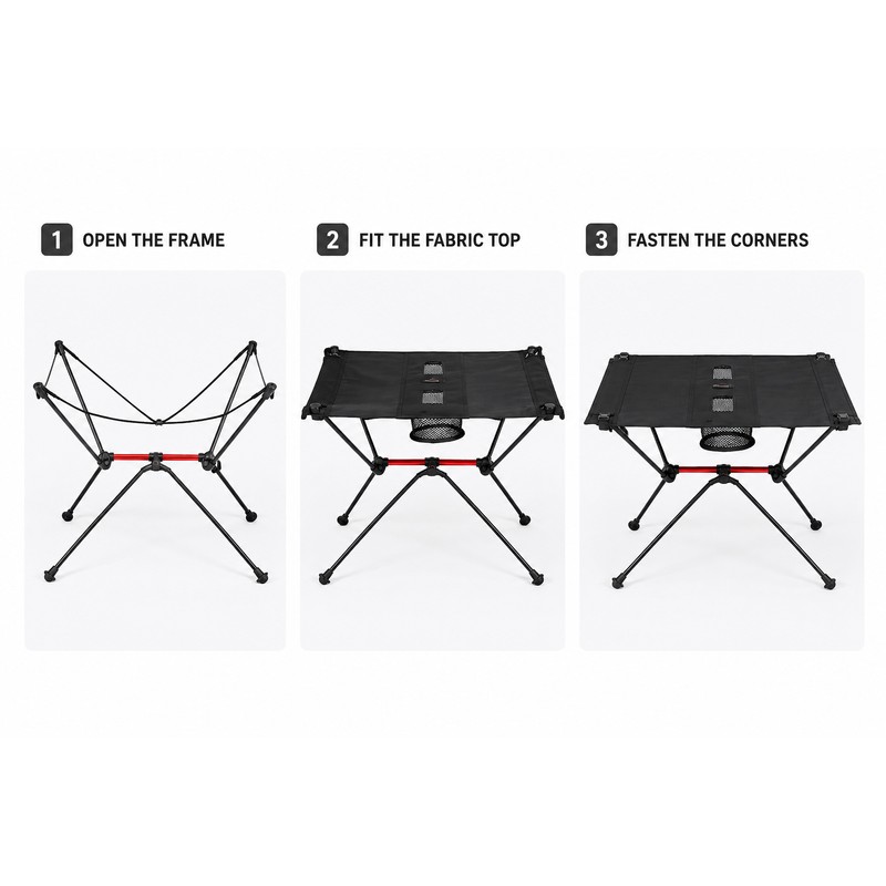 WIDESEA Ultralight Folding Camping Chair & Table Options with Aluminum