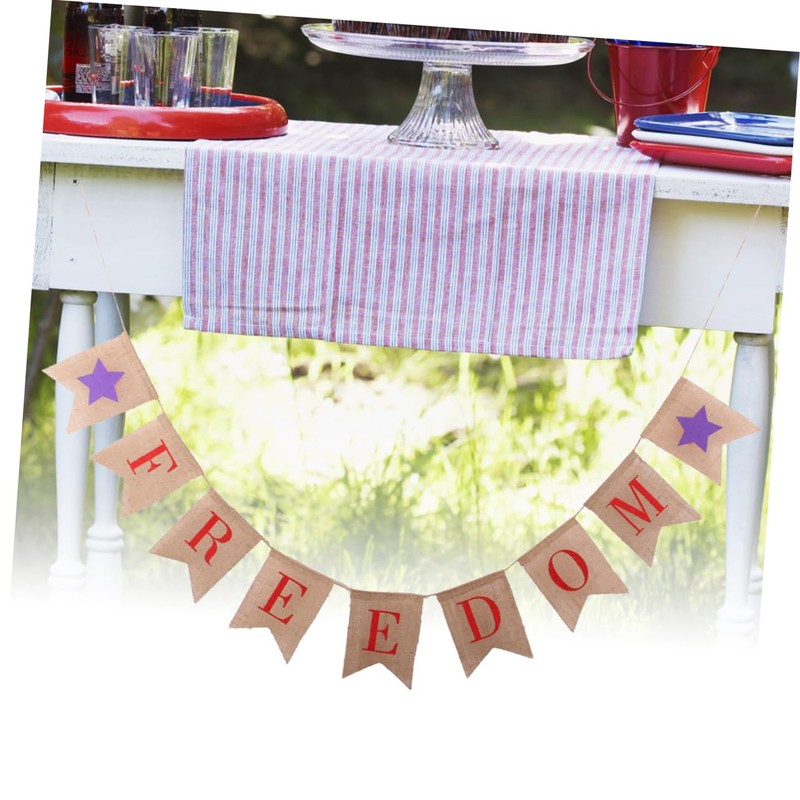 CIYODO 2.8m Freedom Banner Flags 4th of July Decorations Patriotic