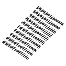 PATIKIL 30-Hole Loose Leaf Binder Ring, 10 Pcs Plastic Comb Binding Ring 60 Sheet Capacity for Notebook Office Study Supplies, Black