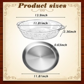 Baderke 3 Set 11.8" Chilled Serving Tray for Parties with Compartments Ice Chilled Party Platter Charcuterie Serving Board Cold Dish Dip for Fruit Seafood Vegetable Appetizer Shrimp Cocktail (Natural)