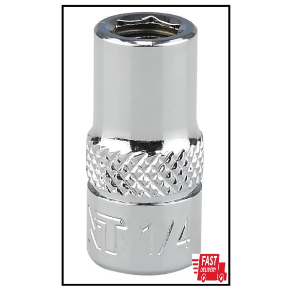 KAIFNT K301-008 1/4-Inch Drive to 1/4-Inch Hex Bit Holder Socket,