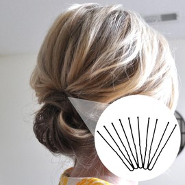 Hair Accessories, Hair Ornaments, Hairpins, U Pins, Screw Hairpins, Set of 50, Flower Hairpins, U-Shaped, For Hair Ornaments, 2.8 inches (7 cm), Ball Included, Hair Arrangement, Nurses, Weddings,