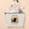 EVER-GOING TUNE Cat Flower Field Makeup Bag, Cute Animal Stuff,