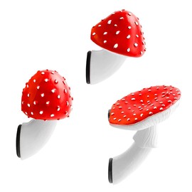 3 PCS Mushroom Refrigerator Magnets, Fairy Tale Red Mushroom Fridge Magnets, Cute Plant Fridge Magnets, Home Office Creative Refrigerator Sticker