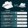 FASDUNT Bathroom Exhaust Fan with Light - Ultra Quiet 1.0