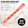 60 Pcs Perm Rods for Long Hair, Cold Wave Perm