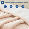Sealy Electric Blanket Throw Size 50"*60",Super Cozy Flannel to Sherpa
