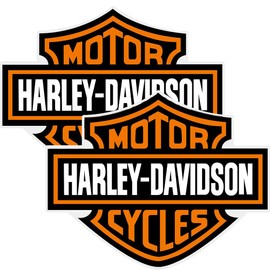 Konern Harley Sticker Davidson Decal Bar & Shield Extra Large Trailer Logo (2Pack, Width 6in) Premium Waterproof Removable