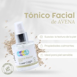 Vemare Cosmetics Tónico Facial De Avena Calmante Y Suavizante 100 ml