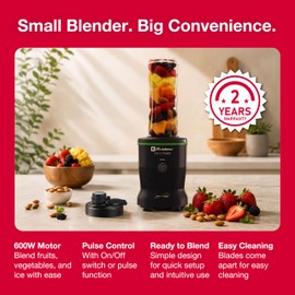 Koblenz MSKM-600 N Mix&Shake Blender, Stainless Steel Blades