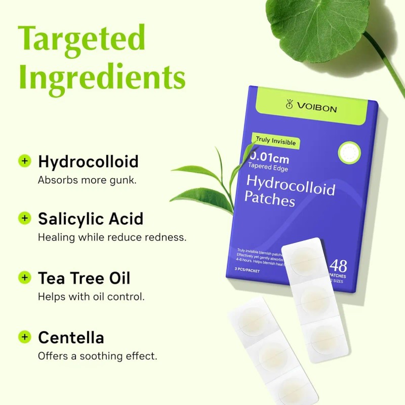 Parches De Espinillas Para Cara, Parches Invisibles Para El