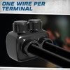 OHLECTRIC Insulated Wire Connector 2 Port Single Side Entry for