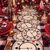 1 Pcs Wonderland Themed Tea Party Decoration, Black and Red