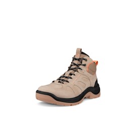 ECCO Women's Offroad Waterproof Mid Hiking Boot, Nude Oil Nubuck/Coral Nubuck, 8-8.5