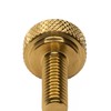 10 Pack of 1/4-20 Brass Knurled Thumb Screws 3/4" Thread