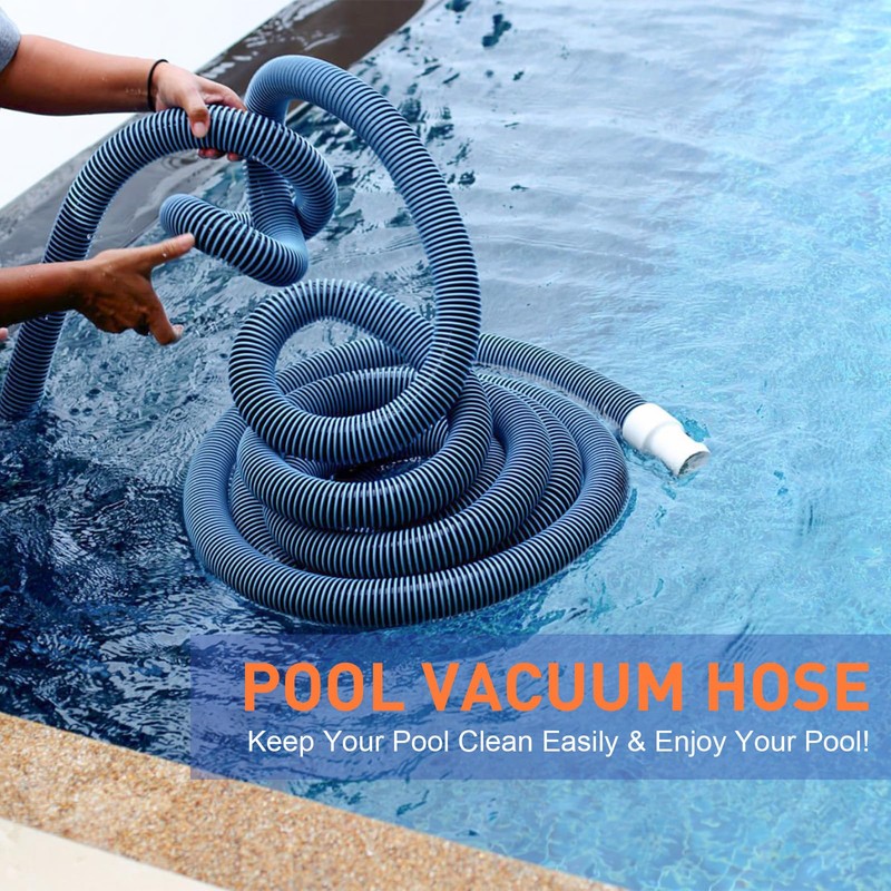 OSMOFUZE Pool Vacuum Hose, Heavy Duty Manual Swimming Pool Cleaner