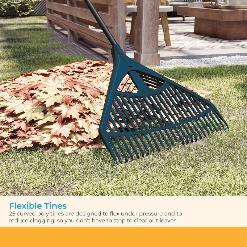 Suncast LRT240D Telescoping Rake, Loyal Blue