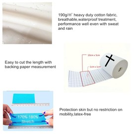 Therasports Faith Cross Turf Tape Football - Extra Wide Christian Athletic Turf Tape - Ultra Sticky & Latex Free, Protects from Turf Burn, Waterproof & Flexible (White, 4 inch)