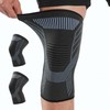 Men's Knee Support Brace (1PC) for Running, Patella, Cartilage, Marathon, Gym Band Sky Blue/XL
