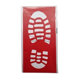 Santa Footprint Stencil – Reusable Plastic Template for Santa’s Boot Prints – Fun Christmas Activity for Kids