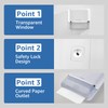 Pollock Commercial Paper Towel Holder Dispenser, Large Capacity