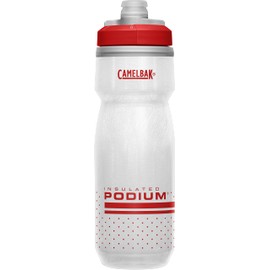 Botella de agua botella comprimible Podium Chill aislada para bicicleta, de 621 ml, color salvia, perforada – 1.