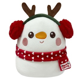 9.8" Christmas Snowman Dolls Plush Toy,25cm Cute Xmas Plush Pillow Toys Stuffed Snowman Doll Toy,Christmas Plushies Soft Toys,Christmas Collection Cuddly Toy for Kids Girls Boys Xmas New Year Gifts