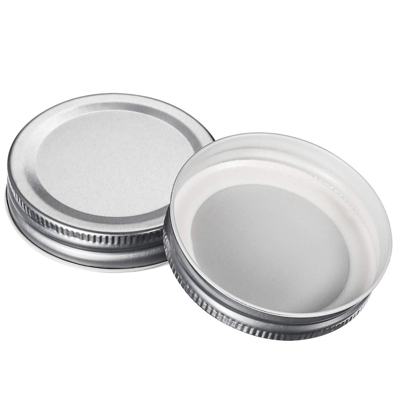 Pangda 24 Pack Stainless Steel Mason Jar Lids, Regular Mouth