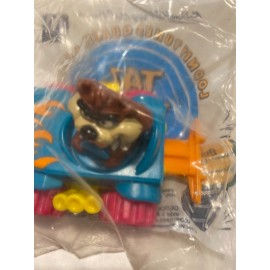 McDonald's 1992 Looney Tunes Quack Up Cars McDonalds Happy Meal Toy - Taz Tornado Tracker