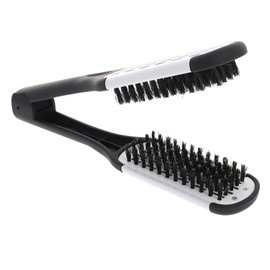 FOMIYES Professional Hair Straightening Brush Double-sided Boar Bristle Comb Styling Tool for Women