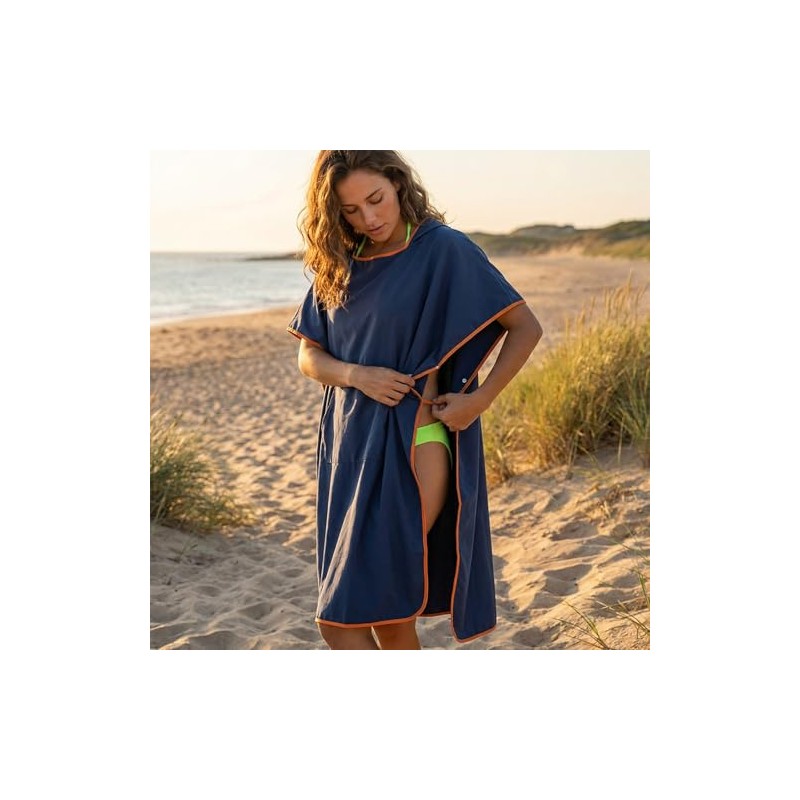 Nivofu Poncho de Surf con Capucha - Toalla Cambiante, Bata