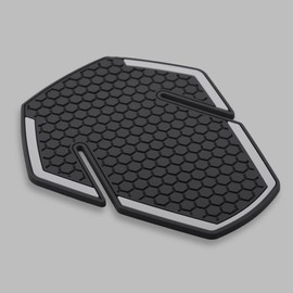 Motorcycle Sticker, 3D Black Rubber Pad Protector Fuel Tank Air Cushion Fishbone Protector Trim Compatible with K-awasaki Eliminator400 450 500 (2024-) Ninja E-1/Z E-1 (2024) (Gray)