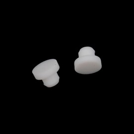 Tighall 200pcs White Plastic Plugs for Holes Screw Covers for Furniture Cabinet Insert End Caps