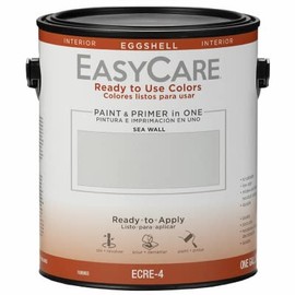 ECRE-4 Ready To Use Interior Paint & Primer, Eggshell Acrylic Latex, Sea Wall, 1 Gallon - Quantity 4