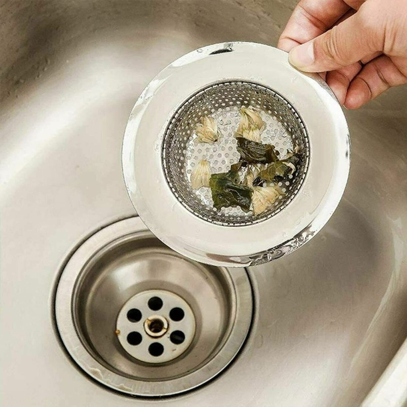 2Pcs Kitchen Sink Strainer Plug - Stainless Steel Sink Plug
