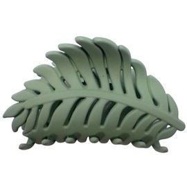 Topkids Accessories Leaf Hair Claw Clips for Women and Girls, Hair Accessories for Women, Large Hair clips, Hair Styling Tools, Hair Clips Women, Large Claw clips (Sage)
