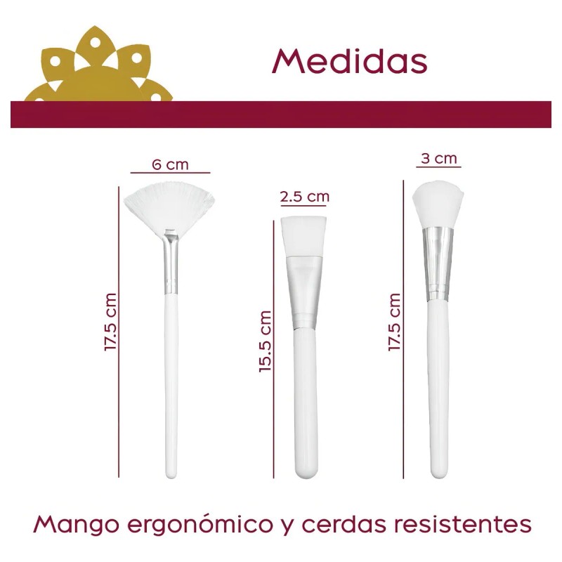 Brocha Facial Abanico Oval