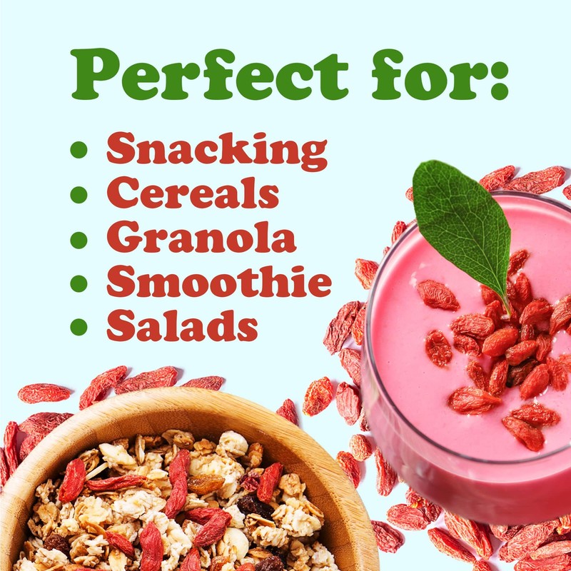 Food to Live Organic Goji Berries, 4 Pounds - Sun
