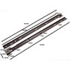 3 Pairs of Metal Drawer Runners SELF Closing Bottom FIX