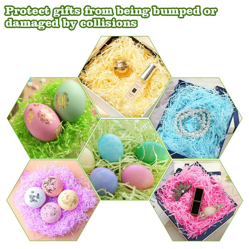 Bluelves 300 g Easter Grass Green, Easter Grass Shredded Paper,