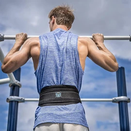 Eric Flag Dip Belt for Calisthenics with Chain or Rope and 2 Carabiners, Weight Belt, Dip Belt for Pull-Up & Dips - Dip Belt for Bodybuilding, Strength Training, Crossfit