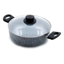 Olla Arrocera Cacerola De Cocina 24 Cm 3.4 Litros Vencort Color Gris