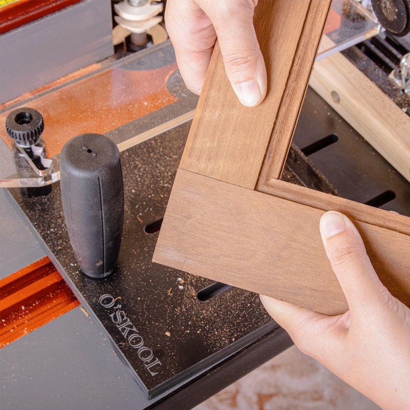 O'SKOOL Rail Coping Sled Router Table Jig for Cabinet Door