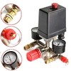 OZSTOCK 90-120PSI Air Compressor Pressure Switch Control Valve Manifold Gauges