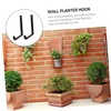 Levemolo 1 Pair Flowerpot Racks Wall Planter Hooks for Use