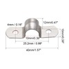sourcing map Rigid Pipe Strap 10 mm (0.4 Inch) Clip
