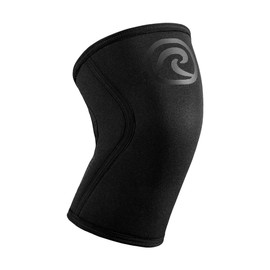 Rehband - Rodillera de 5 mm para levantamiento de pesas, color carbononegro, talla L                                                                  