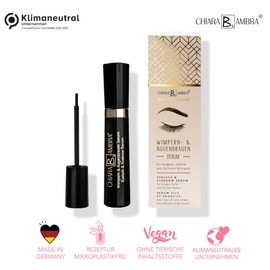 CHIARA AMBRA® Eyelash Serum | Lash Booster | Stronger and Fast Eyelash Growth | Eyebrow Serum | Long Thick Eyelashes | Vegan | Hormone-free | Made in Germany | 6 ml