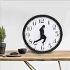 CYSFETENA 10 in Acrylic Plastic Silly Walk Wall Clock, Home